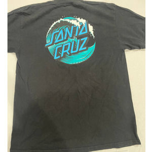 Santa Cruz Skateboards Logo Graphic T-Shirt Waves Optima Tag BoysSize M